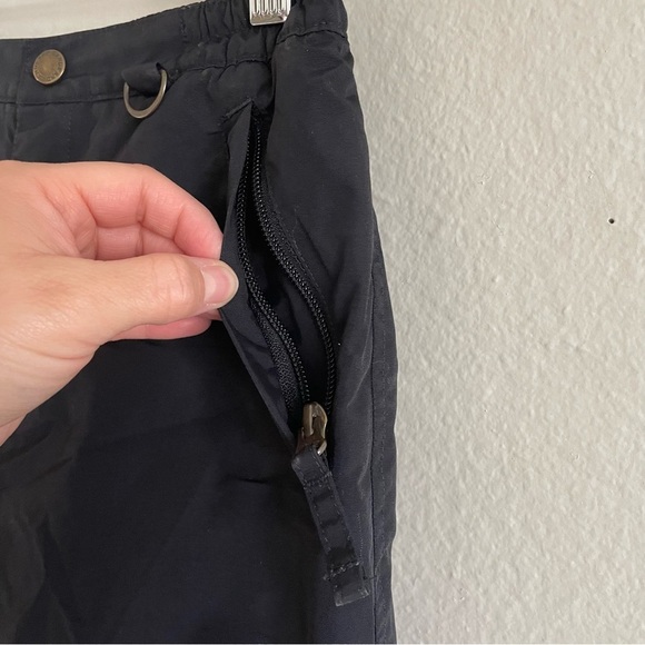 Lands' End Squall Snow Ski Pants Kids Girls 6X Black Grow A Longs Waterproof - Picture 8 of 16